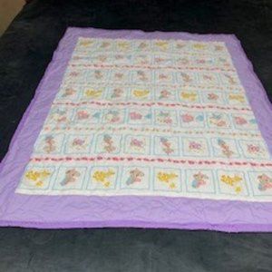 Purple Carebear Baby quilt